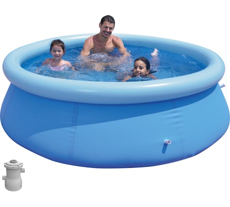 Круглый бассейн с фильтром и насосом Avenli диаметр 240 см, высота 63 см PG-04