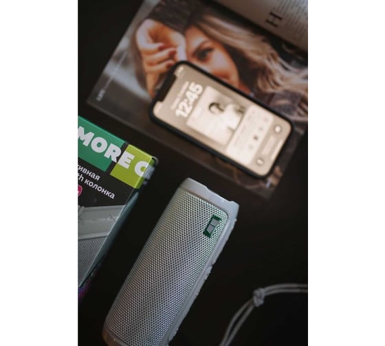 Колонка More Choice Bluetooth 5.1, 2*5 В, 1800 мА*ч BS22 Grey