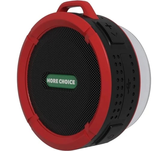 Колонка More Choice Bluetooth 5.0, 3 В, 300 мА*ч BS10 Red