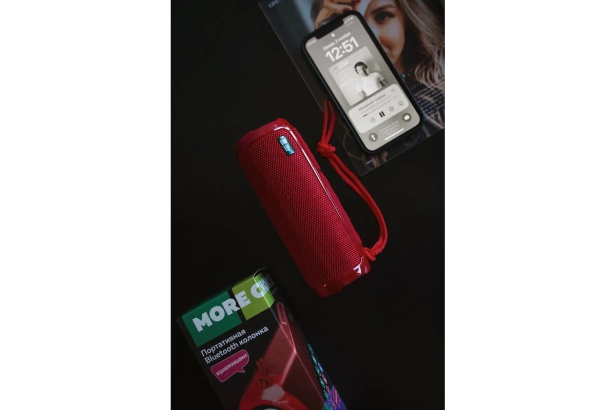 Колонка More Choice Bluetooth 5.1, 2*5 В, 1800 мА*ч BS22 Red - выгодная  цена, отзывы, характеристики, фото - купить в Москве и РФ