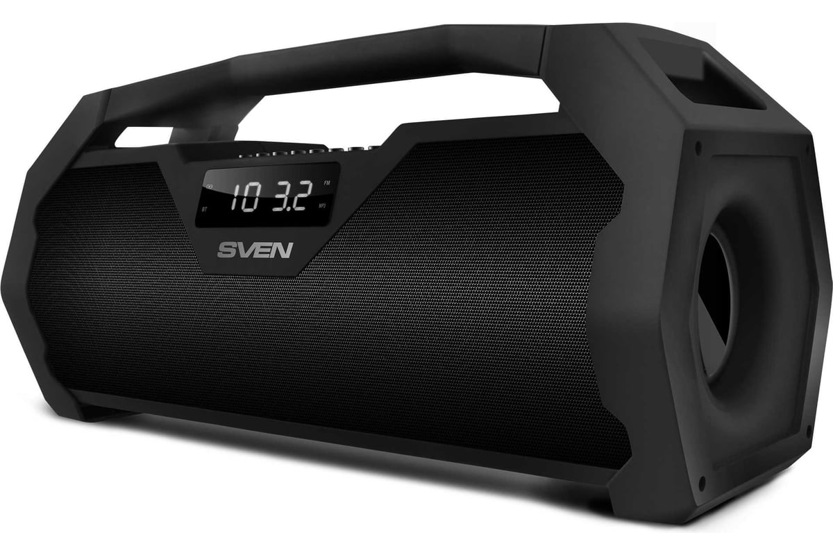 Портативная колонка SVEN АС PS-470 черная, 18 Вт, Bluetooth, FM, USB ...