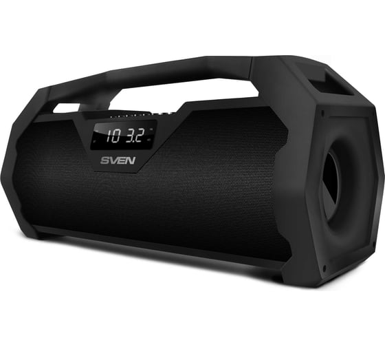 Портативная колонка SVEN АС PS-470 черная, 18 Вт, Bluetooth, FM, USB, microSD, LED-дисплей, 1800 мА*ч SV-015244