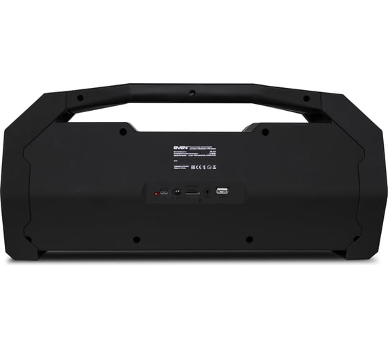 Портативная колонка SVEN АС PS-470 черная, 18 Вт, Bluetooth, FM, USB, microSD, LED-дисплей, 1800 мА*ч SV-015244