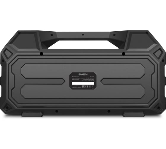 Портативная колонка SVEN АС PS-520 черная, 36 Вт, TWS, Bluetooth, FM, USB, microSD, LED-дисплей, пульт, 2000 мА*ч SV-019099