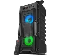 Портативная колонка SVEN АС PS-435 черная, 20 Вт, TWS, Bluetooth, FM, USB, microSD, LED-дисплей, пульт, 2000 мА*ч SV-019075