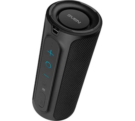 Портативная колонка SVEN АС PS-300 черная, 24 Вт, Waterproof (IPx7), TWS, Bluetooth, 2000 мА*ч SV-021221