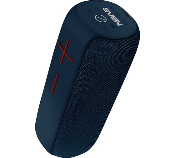 Портативная колонка SVEN АС PS-295 синяя, 20 Вт, Waterproof (IPx6), TWS, Bluetooth, FM, USB, microSD, 3000 мА*ч SV-020200