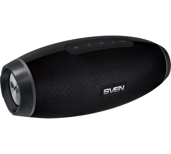 Портативная колонка SVEN АС PS-330 черная, 30 Вт, TWS, Bluetooth, USB, microSD, 2200 мА*ч SV-017583