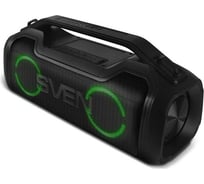 Портативная колонка SVEN АС PS-390 черная, 50 Вт, Waterproof (IPx5), TWS, Bluetooth, microSD, 3600 мА*ч SV-021306