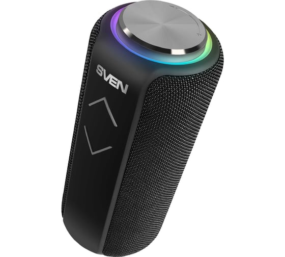 Портативная колонка SVEN АС PS-275 черная, 12 Вт, Waterproof (IPx5), TWS, Bluetooth, FM, USB, microSD, 2400 мА*ч SV-020866 1