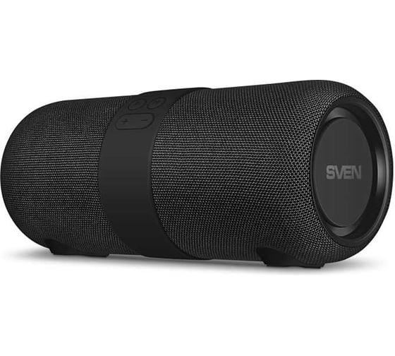 Портативная колонка SVEN АС PS-340 черная, 24 Вт, Waterproof (IPx6), TWS, Bluetooth, FM, USB, 3600 мА*ч SV-021283