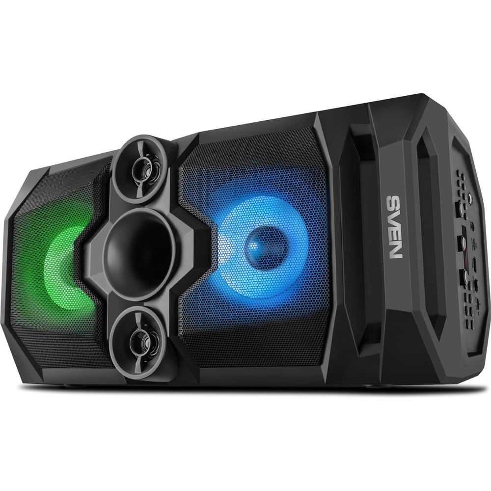 Портативная колонка SVEN АС PS-650 черная, 50 Вт, TWS, Bluetooth, FM ...