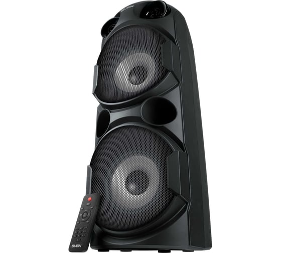 Портативная колонка SVEN АС PS-750 черная, 80 Вт, TWS, Bluetooth, FM, USB, microSD, LED-дисплей, 4400 мА*ч SV-019617