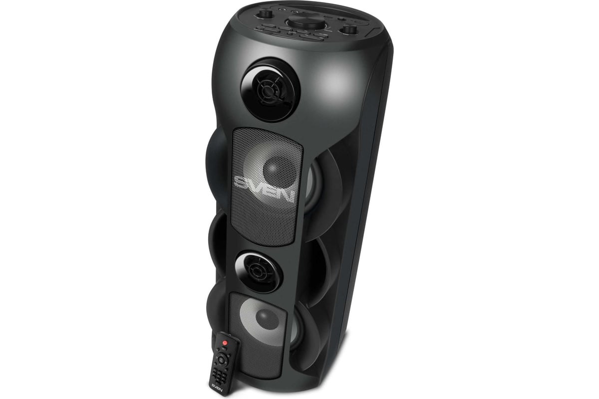 Колонка SVEN PS-415 Black (12 Вт, Bluetooth, FM, USB, microSD, LED-дисплей, 1500мА*ч)