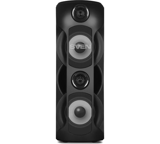 Портативная колонка SVEN АС PS-720 черная, 80 Вт, TWS, Bluetooth, FM, USB, microSD, LED-дисплей, 4400 мА*ч SV-019600