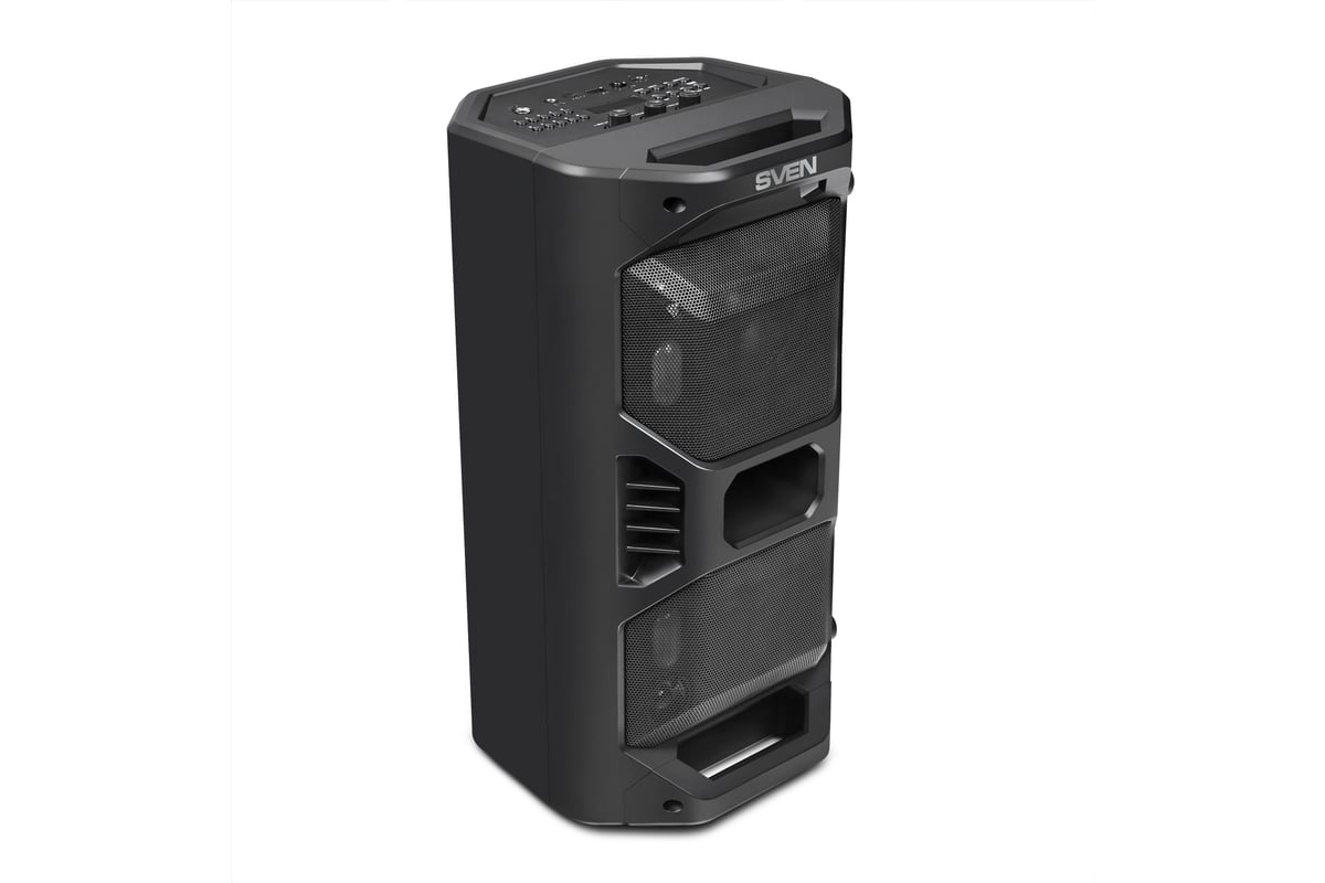 Портативная колонка SVEN АС PS-600 черная, 50 Вт, TWS, Bluetooth, FM ...