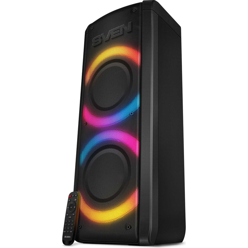 Портативная колонка SVEN АС PS-710 черная, 100 Вт, TWS, Bluetooth, FM ...