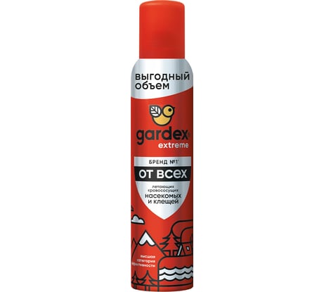 Аэрозоль от всех летающих кровососущих насекомых и клещей Gardex Extreme 200 мл 0100