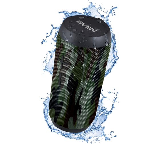 Портативная акустика с защитой от воды SVEN АС PS-210, камуфляж SV-018986
