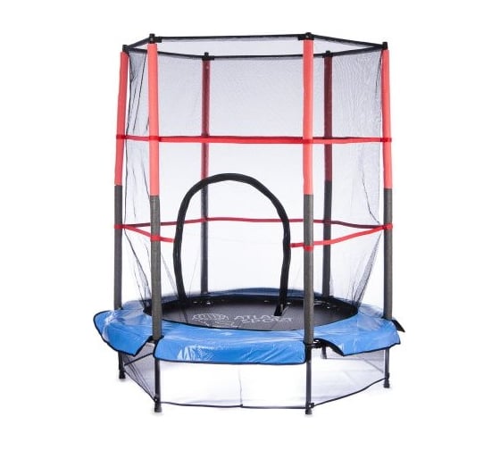Батут Atlas Sport 140 см 4.5ft на эластичных ремнях Blue 2071000431413