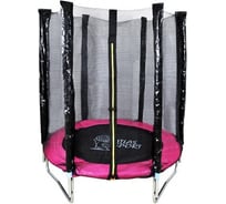 Батут Atlas Sport 140 см 4.5ft на эластичных ремнях Pink 2071000431420