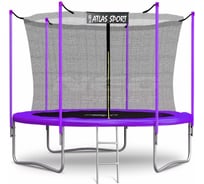 Батут Atlas Sport 312 см со внутренней сеткой и лестницей PURPLE 2071000479125