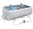 Каркасный бассейн BestWay 412х201х122 см, 8124 л, прямоугольный 56456 BW 004879 1