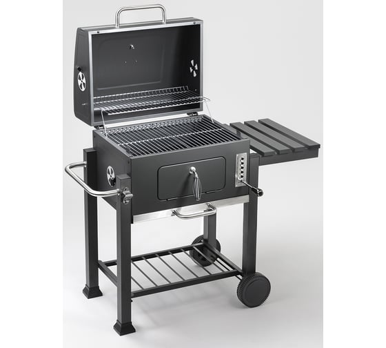 Стационарный гриль "cтанция" с термометром и регулировкой высоты GoGarden grill-master 61 50144