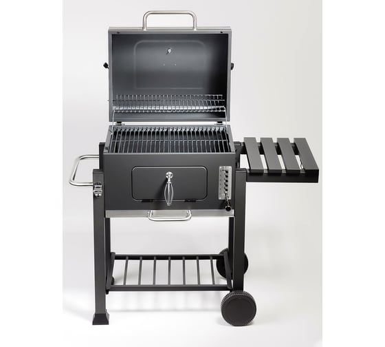 Стационарный гриль "cтанция" с термометром и регулировкой высоты GoGarden grill-master 61 50144