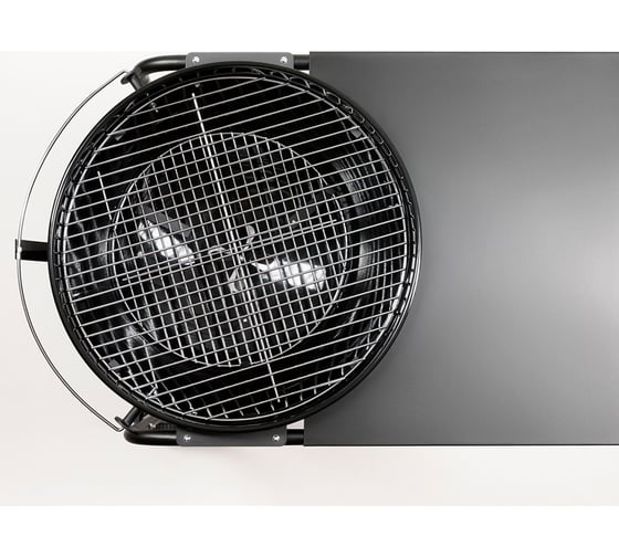 Круглый гриль с термометром, золосборником и столешницей GoGarden weber style premium 56 pro lux 50155