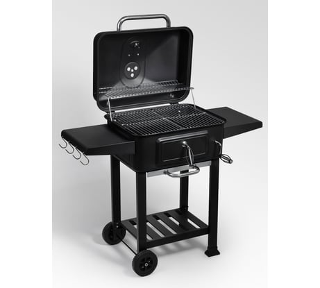 Стационарный гриль "cтанция" с термометром и регулировкой высоты GoGarden grill-master 60 pro 50143
