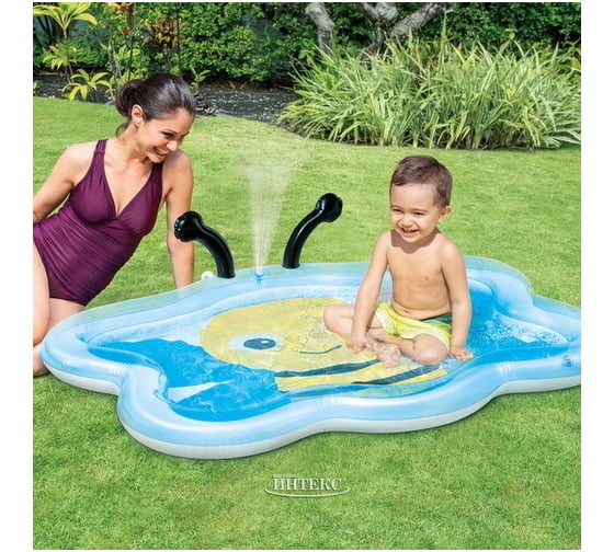 Игровой коврик Intex с разбрызгивателем, 127x102x28 см, от 2 лет 58434