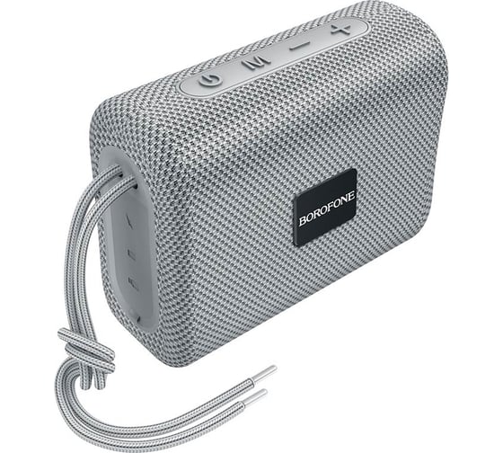Портативная колонка Borofone 5w, 500mah, 100x78x40 мм, серый 23752-BR18GR