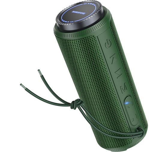 Портативная колонка Borofone 2x5w, 1200mah, тёмно-зелёная 23752-BR22DG