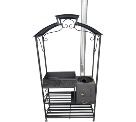 Мангал ООО Маркет изящный с печью МК2303