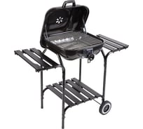 Стационарный прямоугольный гриль GoGarden Blazer 47 50123 с полками и регулировкой высоты решетки