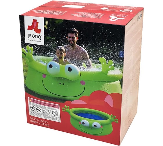 Бассейн надувной JILONG FROG 175х62см 17398