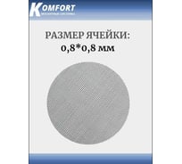 Москитная сетка антипыль micro mesh полотно серое 1,4 - 3м KOMFORT москитные системы МАС01621