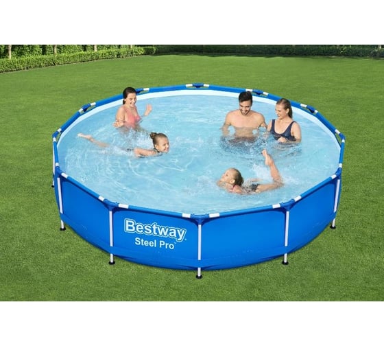 Каркасный бассейн Bestway Steel Pro 366x76 см, 6473 л 56706 030886
