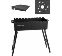 Складной мангал 5 мм, 600 + полка + подказанник Unikit UN-МСК21