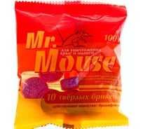 Парафин-брикет от грызунов 100гр, 1шт Mr.Mouse СЗ.040004