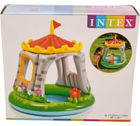 Бассейн детский надувной Intex Крепость 122х122см с навесом 57122