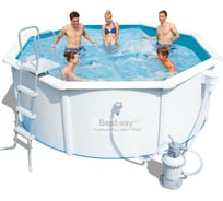 Бассейн BestWay Hydrium Pool Set 300х120 см, стальной 56566 BW 008911