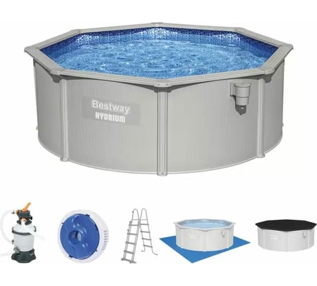 Бассейн BestWay Hydrium Pool Set 360х120 см, стальной 56574 BW 008912