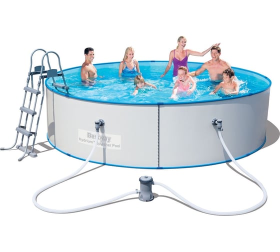 Бассейн BestWay Hydrium Splasher Pool Set 360х90см стальной 56377 BW