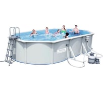 Бассейн BestWay Hydrium Oval Pool Set 610х360х120см стальной овальный 56369 BW