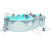 Бассейн BestWay Hydrium Oval Pool Set 610х360х120см стальной овальный 56371 BW