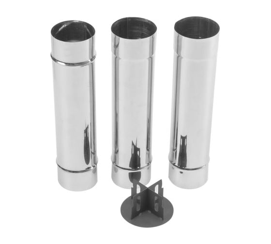 Сборный дымоход с зонтиком Helios smart диам. 90 мм, длина 1130 мм hs-gs-d-3 00000331125