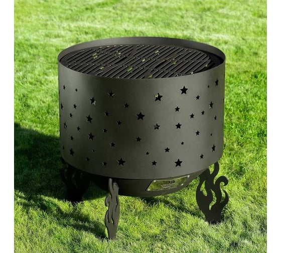 Костровая чаша Fire-House Звезды диам. 600 мм, коническое дно Ch-600звезды