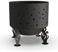Костровая чаша Fire-House Звезды диам. 1000 мм, коническое дно Ch-1000звезды